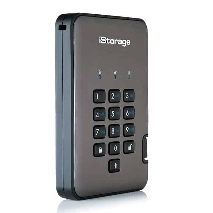 iStorage diskAshur Pro2 1TB USB 3.1 Encrypted External HDD/Hard Drive